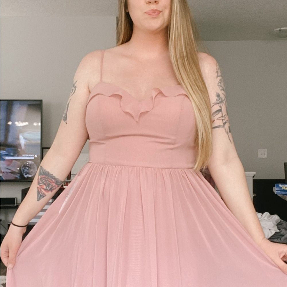 Azazie Dusty Rose Dress